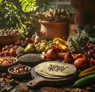Dieta mexicana tradicional, Comida mexicana saludable, Semillas comestibles Frutos secos en la dieta