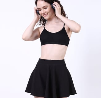 BLACK SPORTS BRA