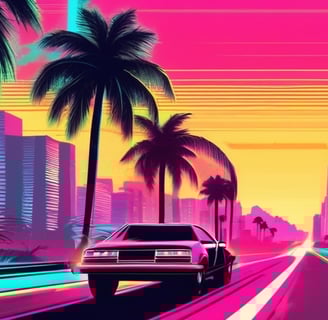 photo d'une voiture style retro