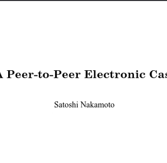 Bitcoin white paper