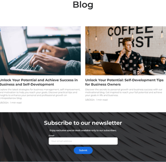 website 2 posts