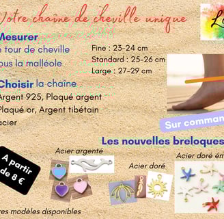Bijoux Les Couleurs de Lo commander une chaîne de cheville