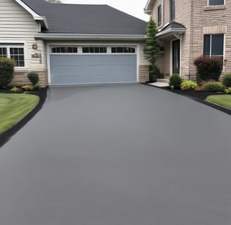 An asphalt surface with visible cracks forming irregular patterns across the pavement. The texture of the asphalt is rough, showing small pebbles and grainy details.