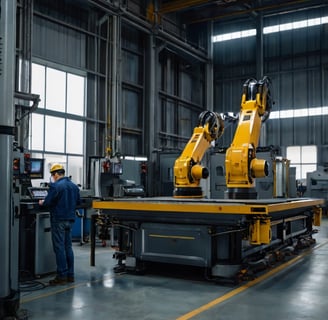 Clean, modern metal fabrication factory floor representing high-quality Lithuanian manufacturing partners.
