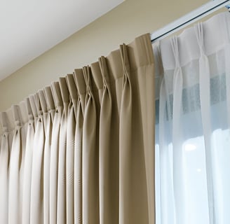 pleated curtains