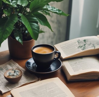 A cup filled with amber-colored tea sits on a light marbled surface. Next to it, there is a green and black box labeled Elixir Slim Amazonite High Quality CBD. A blurred green plant is in the foreground, and a small clear bag with a logo is nearby.