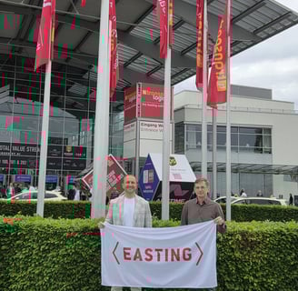 Easting komanda lankosi parodoje Transport & Logistic Munich.