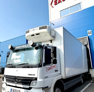 Easting transportas prie rampos.