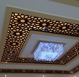 دهانات #جبس# أنارة # خشبي