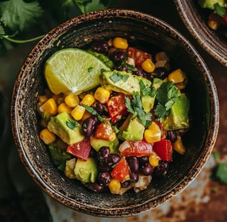 Mexikanischer Salat mit Avocado