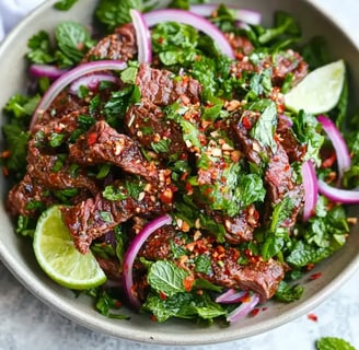 Thailändischer Salat mit Rindfleisch