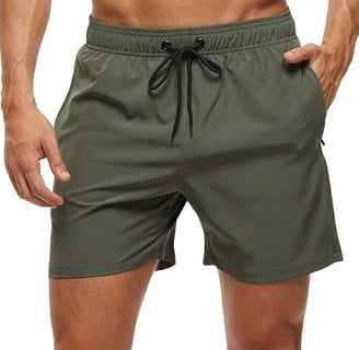 men swimwear with mesh lining and side pockets
