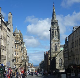 royal mile, city view