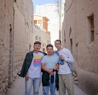 Tourists in Uzbekistan