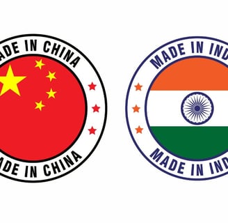 made in china & made in india