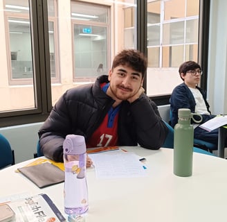 Estudiante en clases en Australia