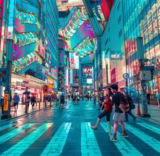 Tokyo at night