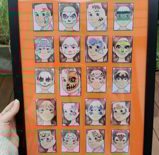 Schminkboard Schminkmotive Halloween Kinderschminken Pinselbunt Pinneberg