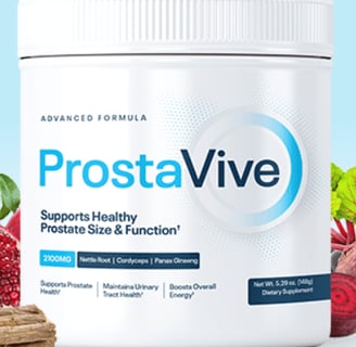 ProstaVive - supports healthy blood flow, prostate health and stronger urine flow