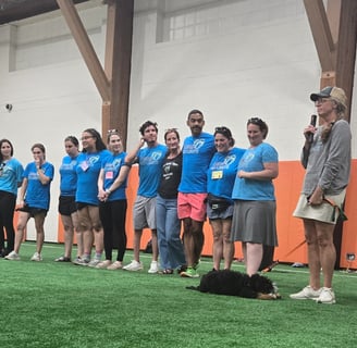 Image of Camp No Limits Staff during Announcements