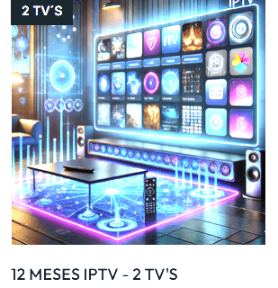 12 Meses IPTV - 2 Tvs