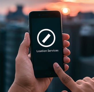 Disabling location services on a smartphone