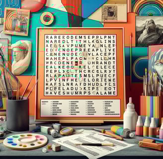 Modern Art Icons Word Search