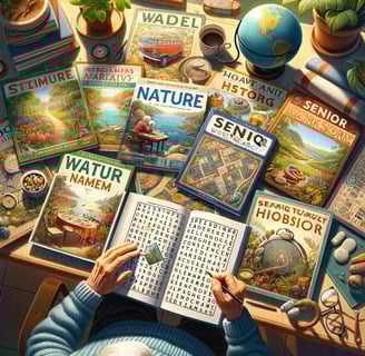 Popular Themes in Senior Word Search Books