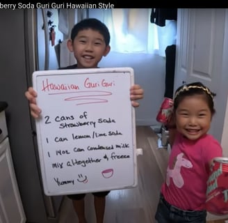 How to make guri guri, strawberry soda guri guri, hawaiian style dessert treat, hawaiian ice cream