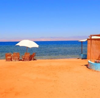 Bedouin star Ras shitan Egypt beach and bunalow view