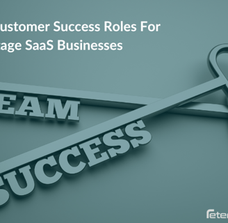 Two keys with the caption of five key customer success roles for early-stage SaaS companies.