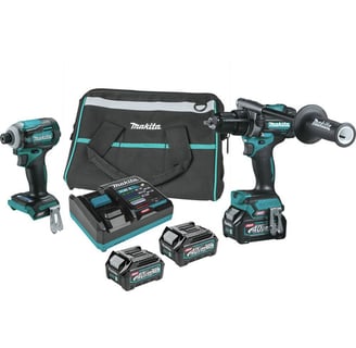 Makita 40V max XGT Brushless Lithium-Ion 1/2 in. Cordless Hammer Drill Driver and 4-Speed Impact Driver Combo Kit