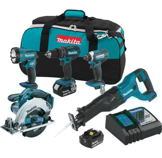 Makita 18V LXT Lithium-Ion 5-Tool Cordless Combo Kit (3 Ah)