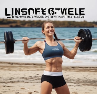 A poster displaying a person wearing white athletic gear, with their hands clasped near their face, and covered in white chalk or powder. The word 'LIFT' is prominently displayed in bold red letters, accompanied by the text 'LET'S LIFT YOUR MOOD' below.