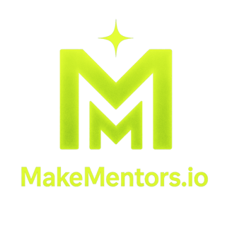 a logo for make mentors