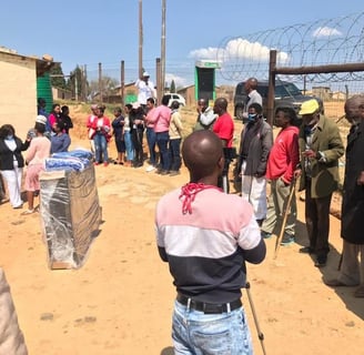 Donation of beds at Bophelo Centre