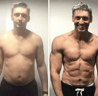 before and after photo