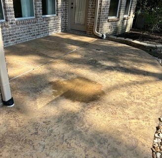 Concrete that has been Pressure Washed