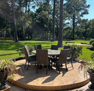 Eating area that has been Pressure and Soft Washed