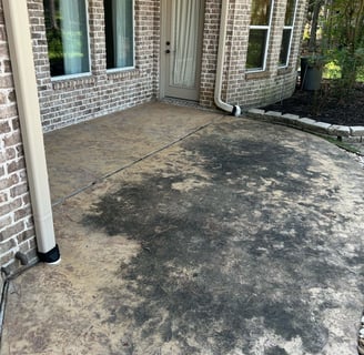 Dirty Concrete before Pressure Washing
