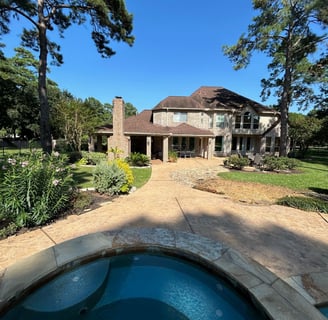 Cleaned Concrete Pool Area