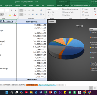 Excel Working for Bookkeeping Agency Project