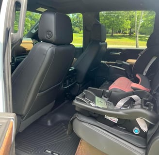 Interior Detailing Image “Deep interior car detailing with steam cleaning and vacuuming of seats"