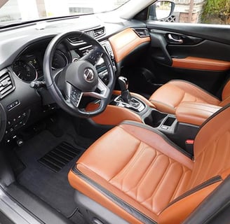 Interior Detailing Image “Deep interior car detailing with steam cleaning and vacuuming of seats"