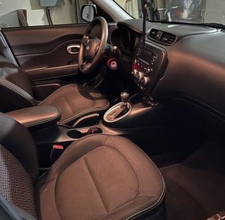 Interior Detailing Image “Deep interior car detailing with steam cleaning and vacuuming of seats"