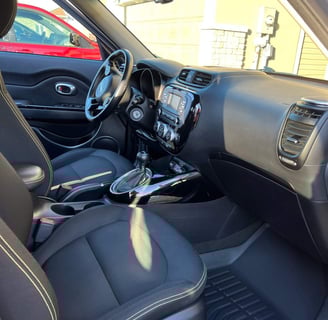 Interior Detailing Image “Deep interior car detailing with steam cleaning and vacuuming of seats"