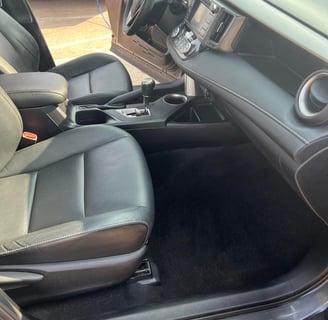 Interior Detailing Image “Deep interior car detailing with steam cleaning and vacuuming of seats"