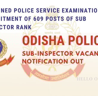 odisha police vacancy