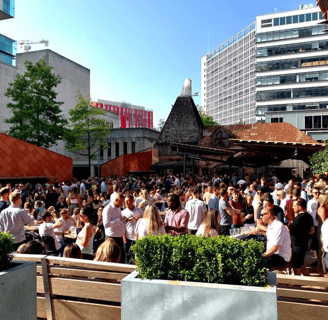 the oast house beer garden manchester