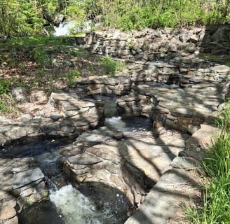 Photo of the fish ladder in Damariscotta, Maine